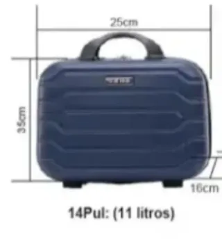 Conjunto Maletas Cabina y Neceser Azul