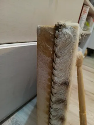 Tambor cuadrado piel y pelo