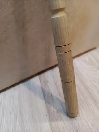 Tambor cuadrado piel y pelo