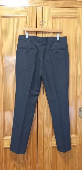 Pantalón de traje negro talla L