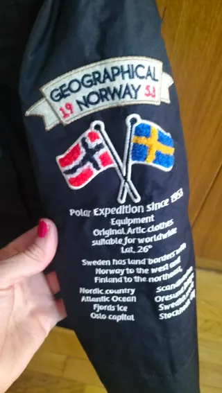 Abrigo Geographical Norway Niño Talla 10