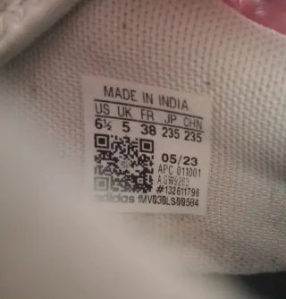 Zapatillas Adidas Talla 38 Blancas y Doradas