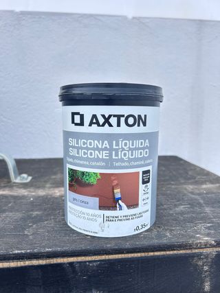 Axton Silicona Líquida Gris/Cinza 0,35m²