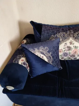 Funda Sofá Marroquí Azul