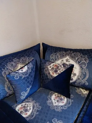 Funda Sofá Marroquí Azul