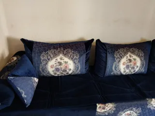 Funda Sofá Marroquí Azul