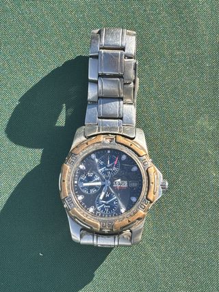 Reloj Lotus Cronógrafo Dorado y Plateado