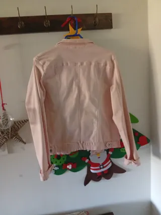 Cazadora vaquera rosa mujer