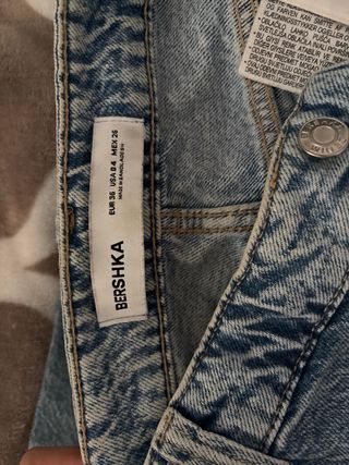 Pantalón vaquero cargo azul