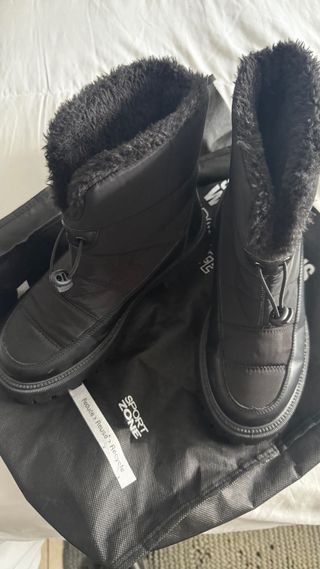 Botas de nieve negras para mujer
