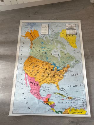 Mapa político América Norte y Centro