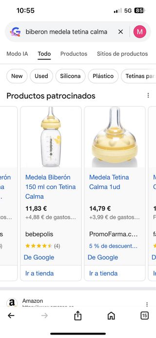Sacaleches Medela Solo REGALO biberón Medela