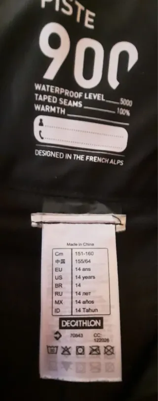 Pantalón de esquí Talla 14