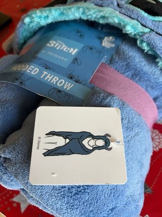 Coperta con cappuccio Stitch Peluche