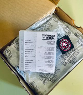 Skechers Work Negras Antideslizantes de cuero