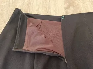 Falda de invierno marrón