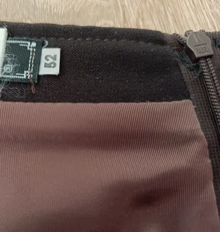 Falda de invierno marrón