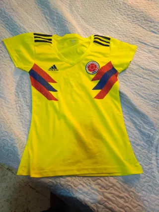 Camiseta Colombia Mujer Adidas Amarilla