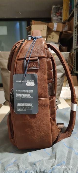 Zaino Piquadro pelle marrone