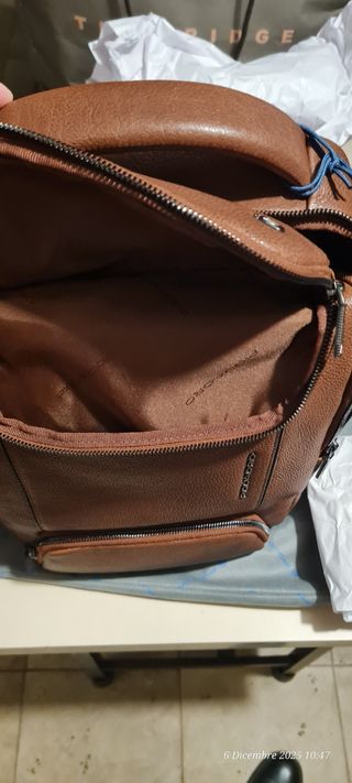 Zaino Piquadro pelle marrone