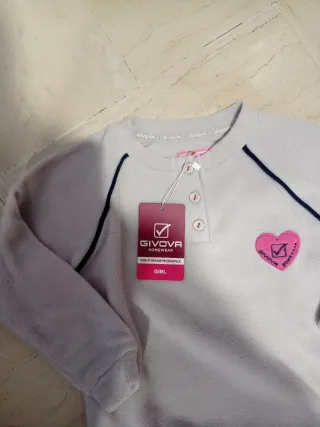 Pigiama bambina micro pile Givova 3/4 anni