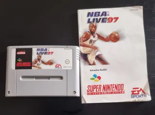 NBA Live 97 Super Nintendo con manuale