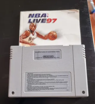 NBA Live 97 Super Nintendo con manuale