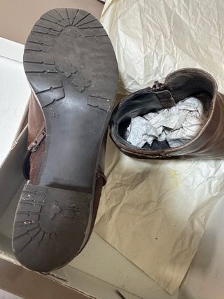Botines de piel marrones mujer talla 41