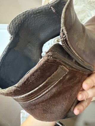 Botines de piel marrones mujer talla 41