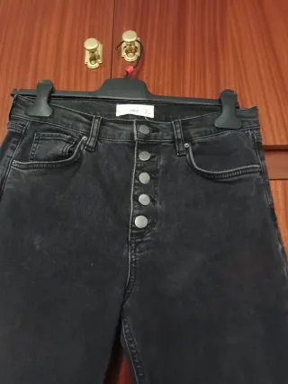Pantalón Mango Negro Talla 38