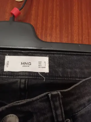 Pantalón Mango Negro Talla 38