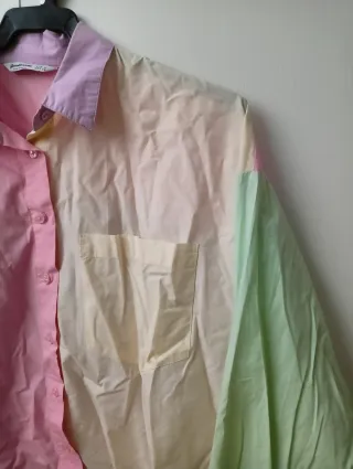 Camisa oversize multicolor