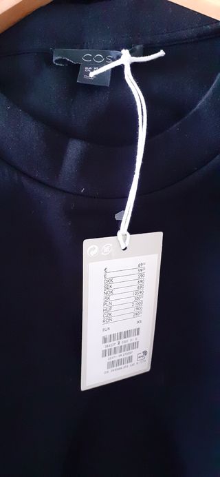 Vestido COS Negro Talla XS