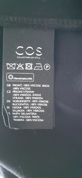 Vestido COS Negro Talla XS