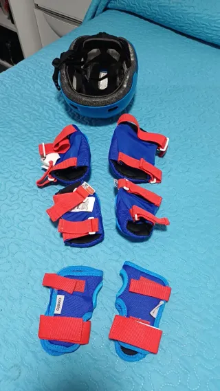 Kit Protección Patinaje Infantil Azul