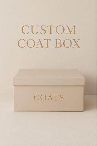 Scatola personalizzata per cappotti