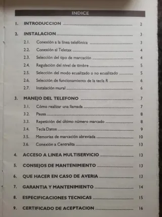 Teléfono fijo Forma Telefónica