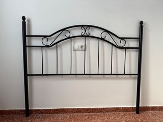 Cabecero de cama hierro forjado negro
