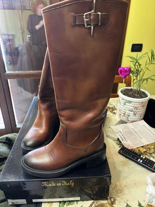 Stivali in cuoio donna tg 37