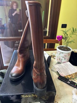 Stivali in cuoio donna tg 37