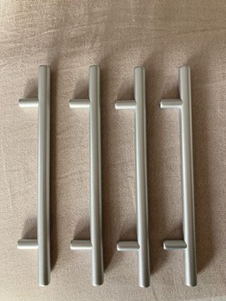 Tiradores plateados (4 unidades)