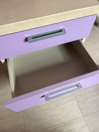 Cajonera Morada y Beige