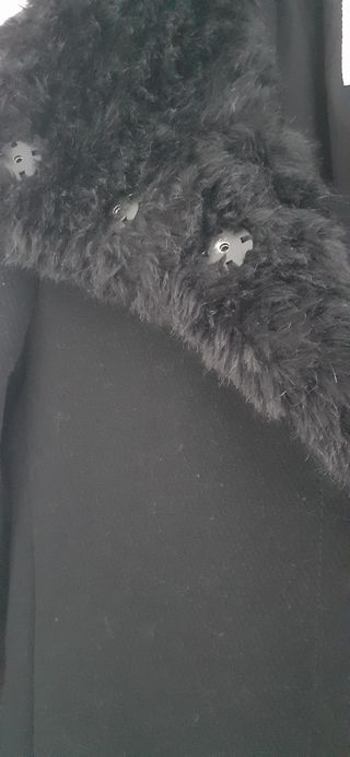 Abrigo Zara Negro Talla XS