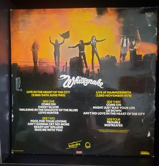 WHITESNAKE. Live...In The Heart Of The City