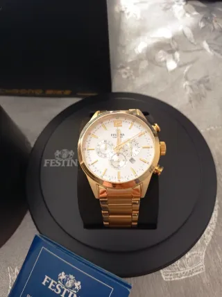 Reloj Festina Chrono Bike Dorado PARA HOMBRE