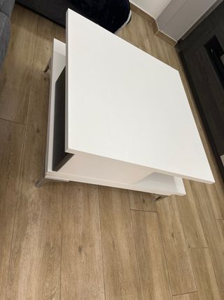 Mesa baja salón madera y metal