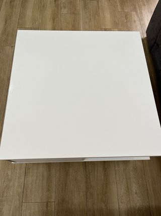 Mesa baja salón madera y metal