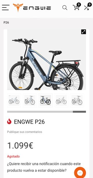 Bicicleta eléctrica ENGWE P26