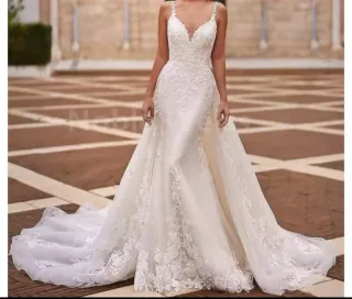 Espectacular Vestido de Novia Blanco