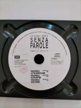 Vasco Rossi Senza Parole Original Remix CD Singolo